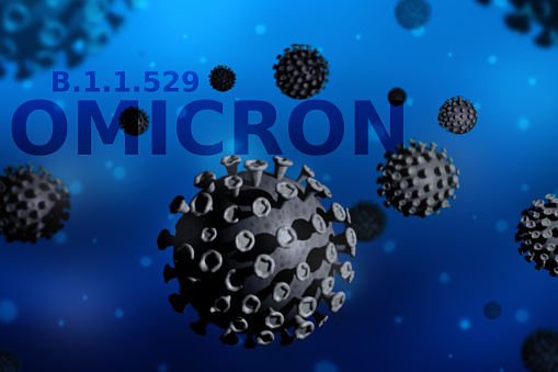 A Corona Virus Omicron Variant Composition Stock Photo - Download Image Now  - iStock