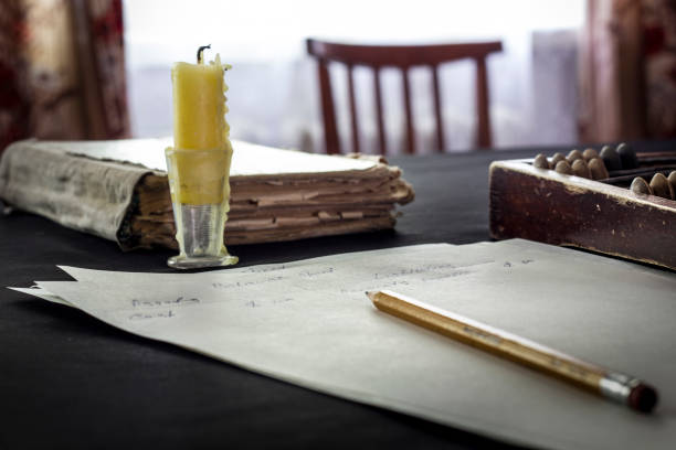 Background Of The Old School Desk Value Stock Photos Pictures