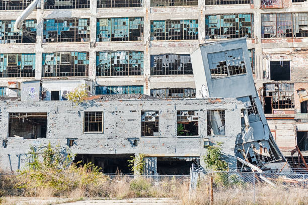 Abandoned Factory stock photo