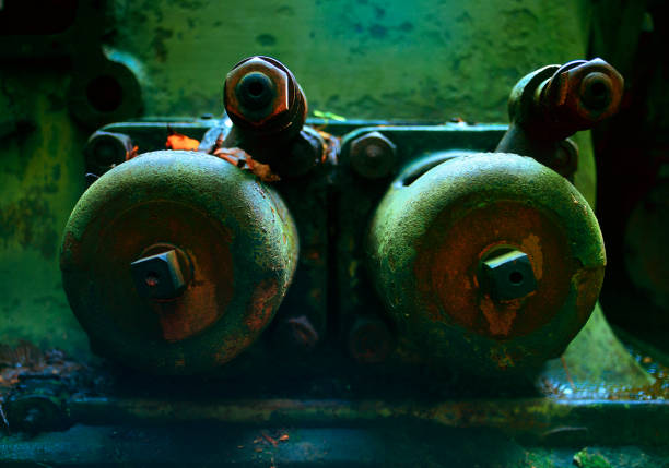 Abandoned Generator Study 5 stock photo