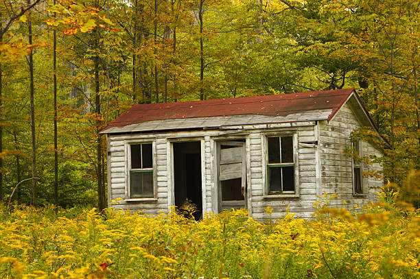 Abandoned house stock photo