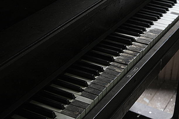 Abandoned Piano stock photo