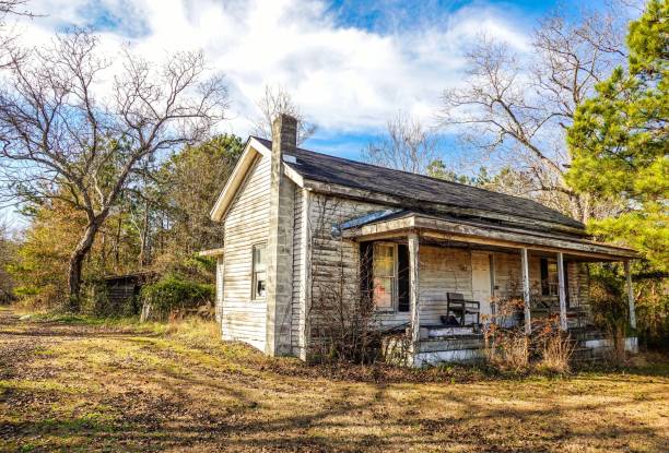 Abandoned Rural House HD stock photo