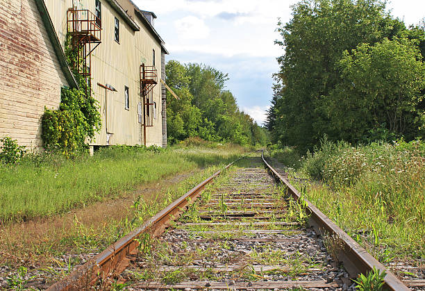 Abondoned Railway Line stock photo