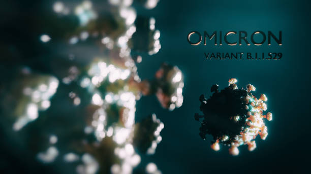 Abs COVID-19 omicron variant Abs COVID-19 omicron variant - 3d rendered image. Next  pandemic wave.
Viral Infection concept. Omicron (B.1.1.529) variant. Sars-cov-2, 2019-nCoV, Coronavirus.
Antibody, Antigen, Vaccine concept. omicron stock pictures, royalty-free photos & images