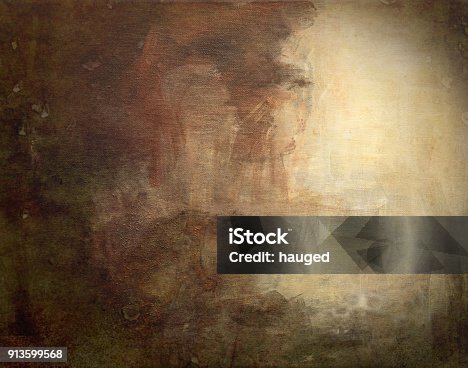 istock Abstract acrylic on canvas background 913599568