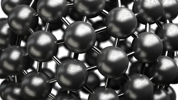 abstract background. silver glossy molecules structure High resolution 3d render stock photo