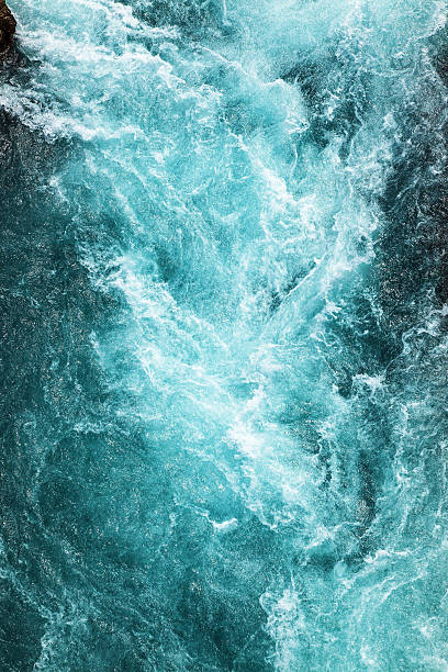 Photo of abstract background - water flows in the river