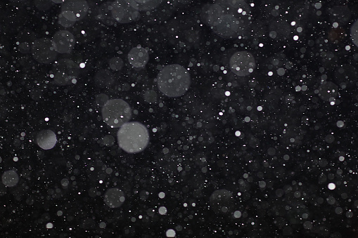 Abstract Black White Snow Texture On Black Background For ...