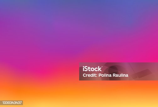 istock Abstract blurred gradient bright mesh banner background texture.Blue violet purple pink red orange yellow colors. 1330343437