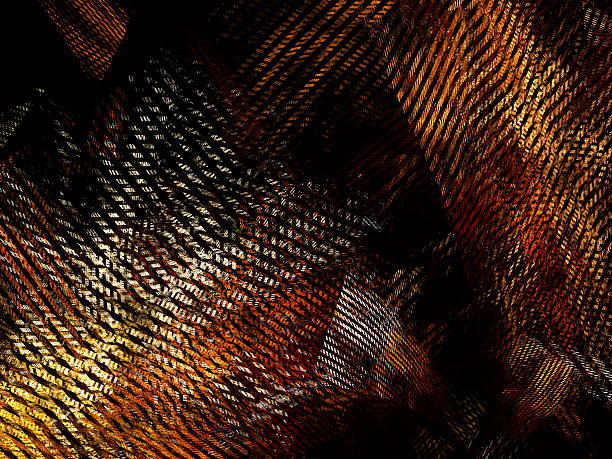 abstract brown retro textile pattern / texture stock photo