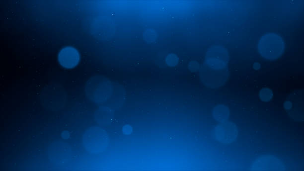 абстрактный фон круговых частиц - blue background стоковые фото и изображения