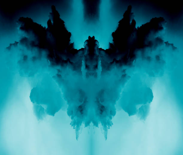 Abstract clouds, Devil form stock photo