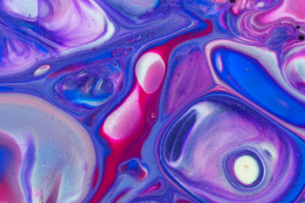 Abstract Colorful Liquid Background stock photo