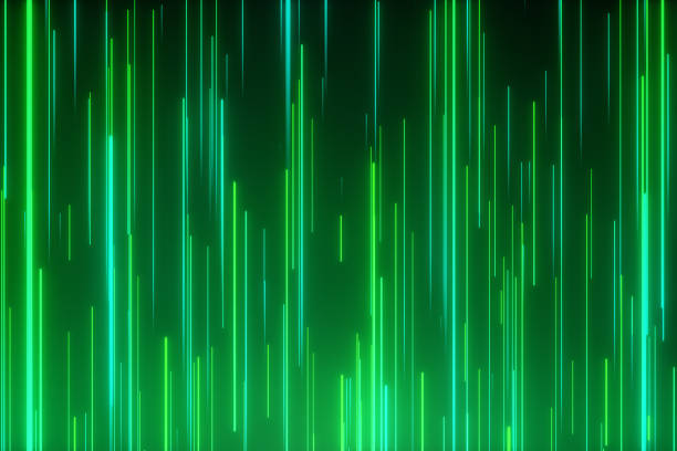 Abstract Directional Neon Lines Geometric Background Data Flow Optical  Fiber Explosion Star 3d Illustration Motion Effect Green Technology Light  Spectrum Fluorescent Light Stock Photo - Download Image Now - iStock