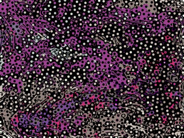 Abstract fantasy dark background. Chaotic circles and dots. Black, purple, brown, pink and white colours Abstract fantasy dark background. Chaotic circles and dots. Black, purple, brown, pink and white colours spaceport stock pictures, royalty-free photos & images