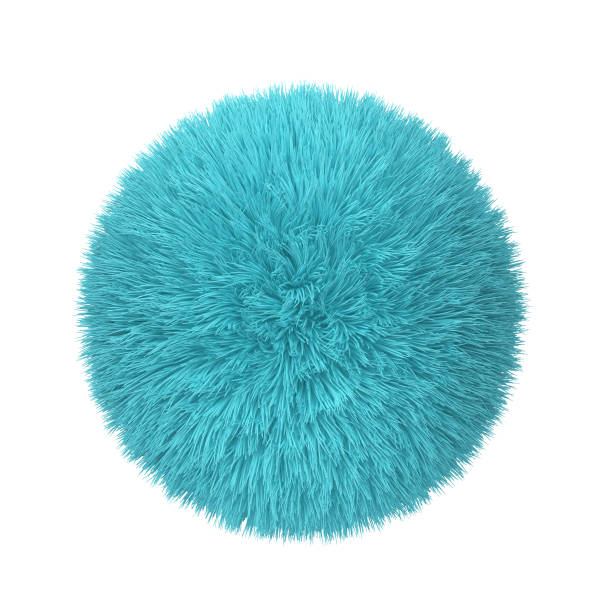 Abstract fluffy ball Abstract fluffy ball. 3d illustration isolated on white background fluffy stock pictures, royalty-free photos & images