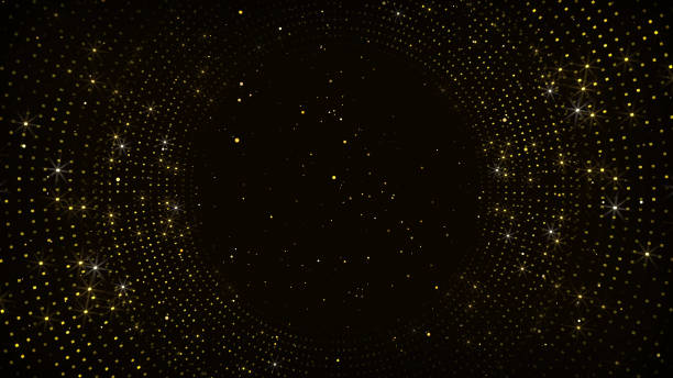 Abstract Gold Swir Abstract Gold Swir particle photos stock pictures, royalty-free photos & images
