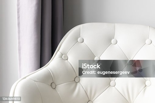 istock Abstract interior design. Luxury white armchair 1341649810