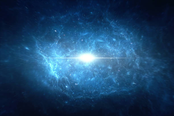 abstrakte lens flare zeitlich oder räumlich reisen konzept hintergrund - supernova stock-fotos und bilder