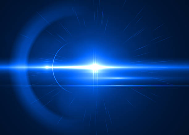 Abstract modern blue light art background art visual background igniting stock pictures, royalty-free photos & images