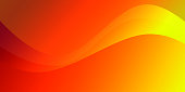 istock Abstract orange background with waves 1354935935