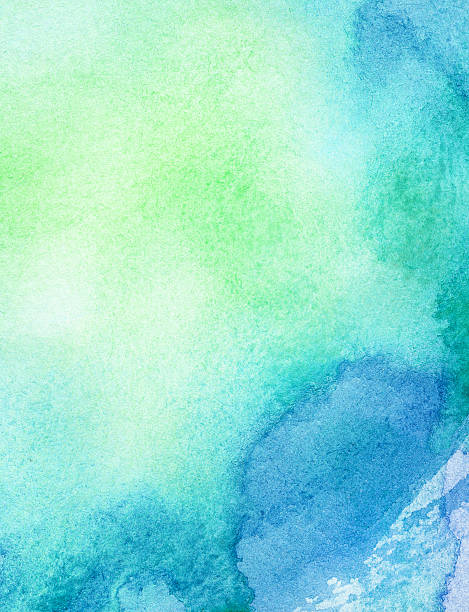 Blue Green Watercolour Background Stock Photos, Pictures & Royalty-Free ...