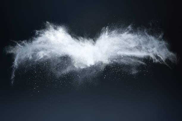 Abstract powder wings stock photo