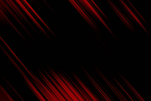 abstrakte rot und schwarz sind lichtmuster mit dem farbverlauf ist die mit bodenwand metall textur soft tech diagonal hintergrund schwarz dunkel schlank sauber modern. - schwarzer hintergrund stock-fotos und bilder