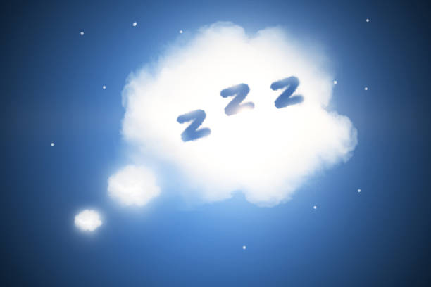 Abstract sleep cloud background stock photo
