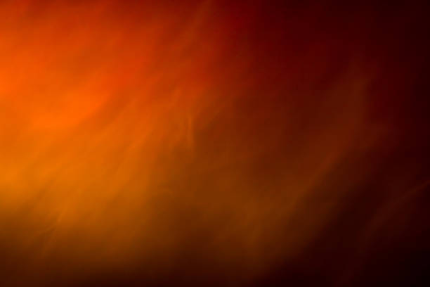 Abstract smoke background color on yellow, orange and red colours. stock photo
