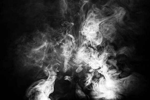 abstract smoke white smoke on dark background. smoke on black stock pictures, royalty-free photos & images