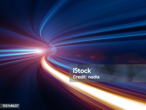 istock Abstract Speed motion in tunnel 155148637