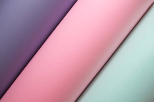 Abstract volumetric paper background in pastel colors. stock photo