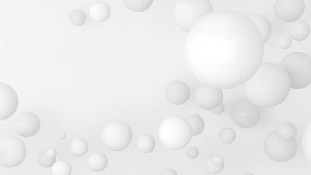 abstract white ball on a white background abstract white ball on a white background,3d rendering cue ball stock pictures, royalty-free photos & images