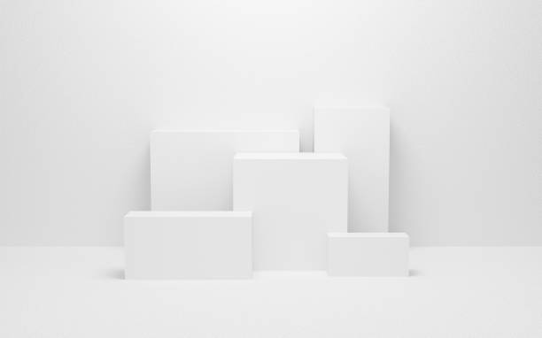 abstract white light on wall background texture with geometric shape. 3d render design for display product on website. Mockup with gray podium scene concept. Empty showcase for advertising and banner. abstract white light on wall background texture with geometric shape. 3d render design for display product on website. Mockup with gray podium scene concept. Empty showcase for advertising and banner. podium stock pictures, royalty-free photos & images