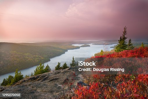 istock Acadia National Park - Beach Mountain Trail - Autumn 1295070050