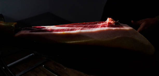 Acorn-fed Iberico Ham. stock photo