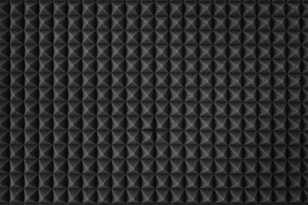 Acoustic foam sound insulation in the recording studio soundproof stock pictures, royalty-free photos & images