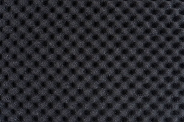 Acoustic foam wall Closeup background of acoustic foam wall soundproof stock pictures, royalty-free photos & images