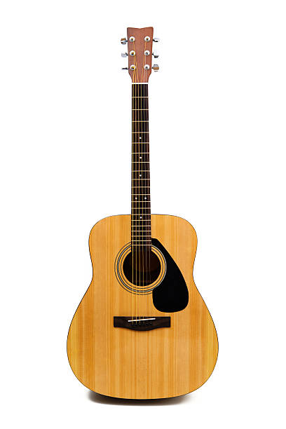 Acoustic guitar Acoustic guitar with clipping path acoustic guitar stock pictures, royalty-free photos & images