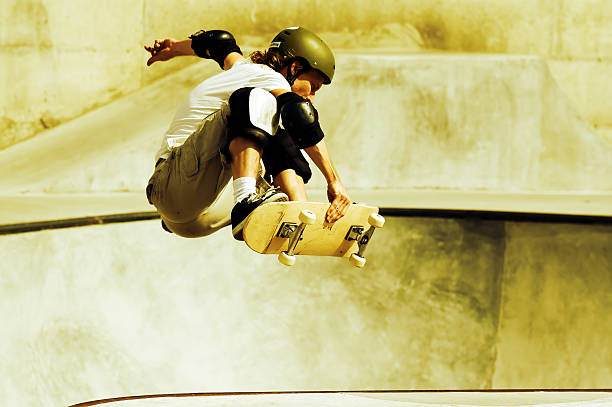 Action Skateboarding stock photo