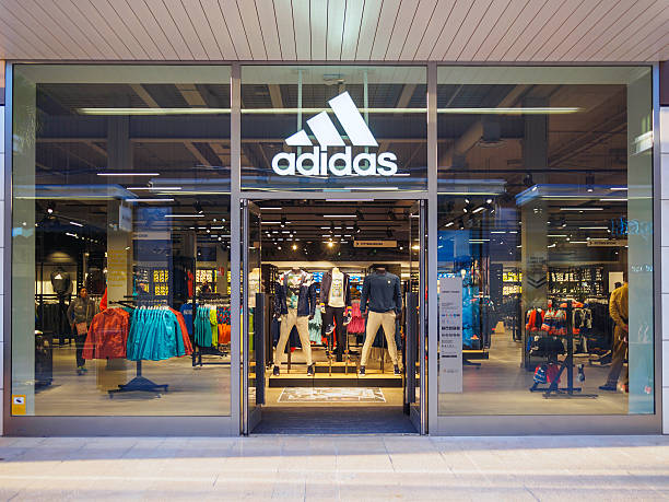 Adidas store Viladecans, Barcelona - November 1, 2016: Adidas store at the Style Outlets brand name stock pictures, royalty-free photos & images