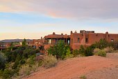 istock Adobe architecture style house in Sata Fe, New Mexico 467829280