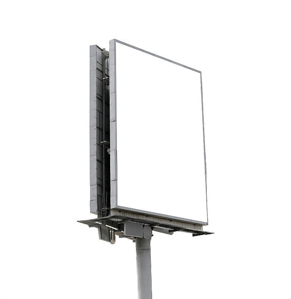 Advertising blank billboard stock photo