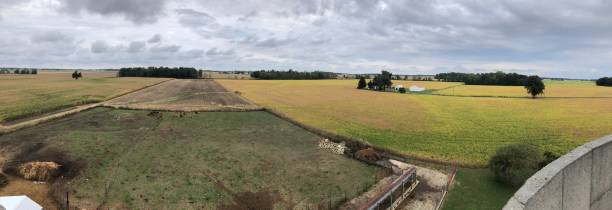 Aerial Farm View stock photo