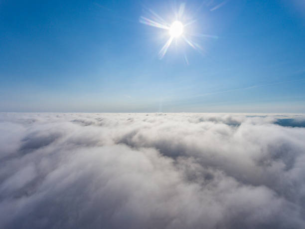 Photo of Aerial view above the clouds