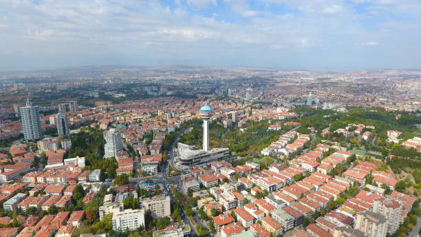 Aerial view of Ankara City Capital of Turkey Aerial Photo ankara turkey stock pictures, royalty-free photos & images