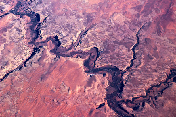 Aerial View of Arizona Canyons stock photo