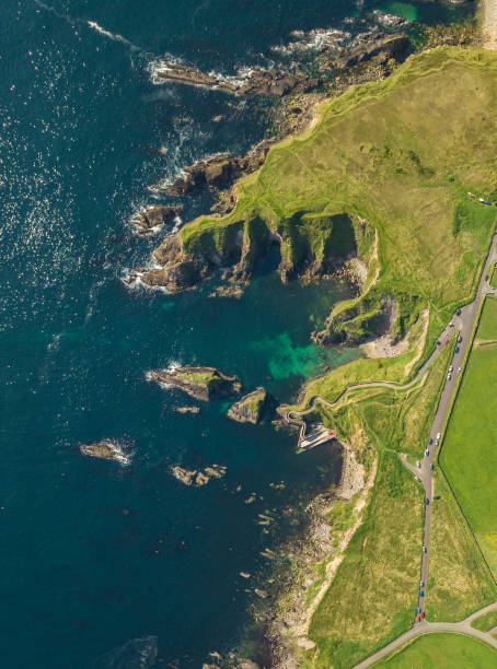 Aerial view of Dingle, Kerry, Ireland The Dingle coastline, Dingle, Co. Kerry, Ireland. wild atlantic way stock pictures, royalty-free photos & images